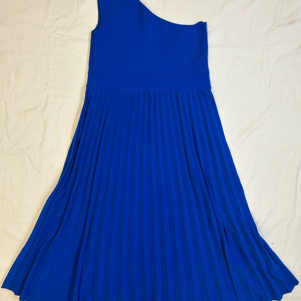 Ted Baker Blue One-Shoulder Dress